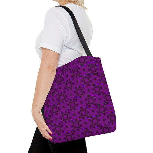American Purple - Violet Squares - Tote Bag