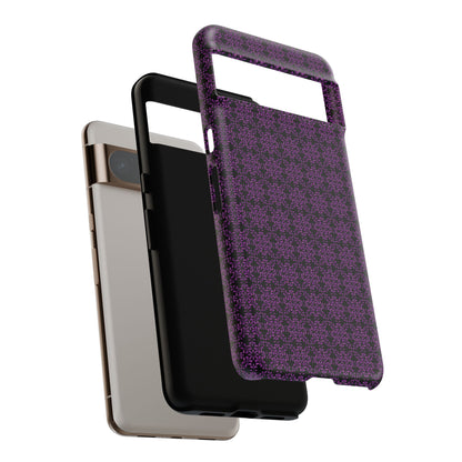 Vibrant Kaleidoscope - Purple - Black - Tough Cases