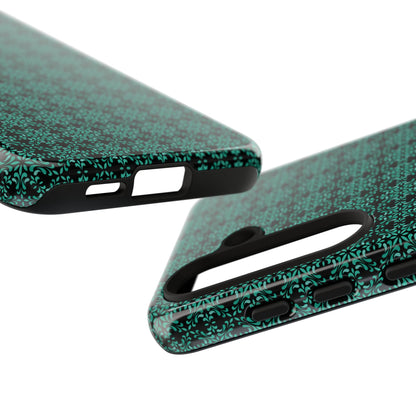 Vibrant Kaleidoscope - Turquoise - Black - Tough Cases