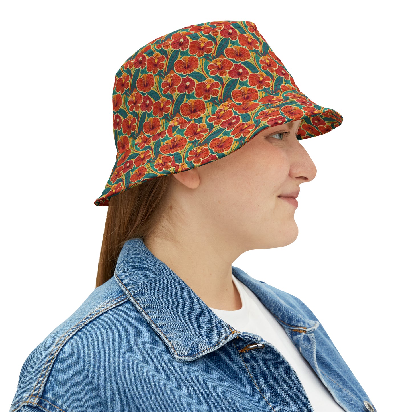 Hibiscus1 - Bucket Hat (AOP)