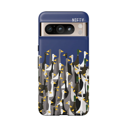 That is a LOT of ducks - Logo - Blue 003377 - Tough Cases