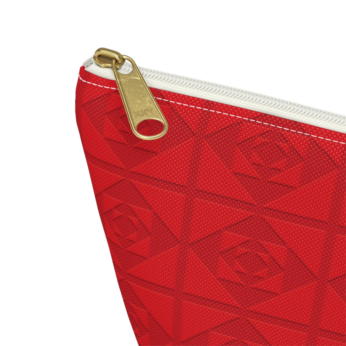 Embossed Geometric Pattern - Accessory Pouch w T-bottom