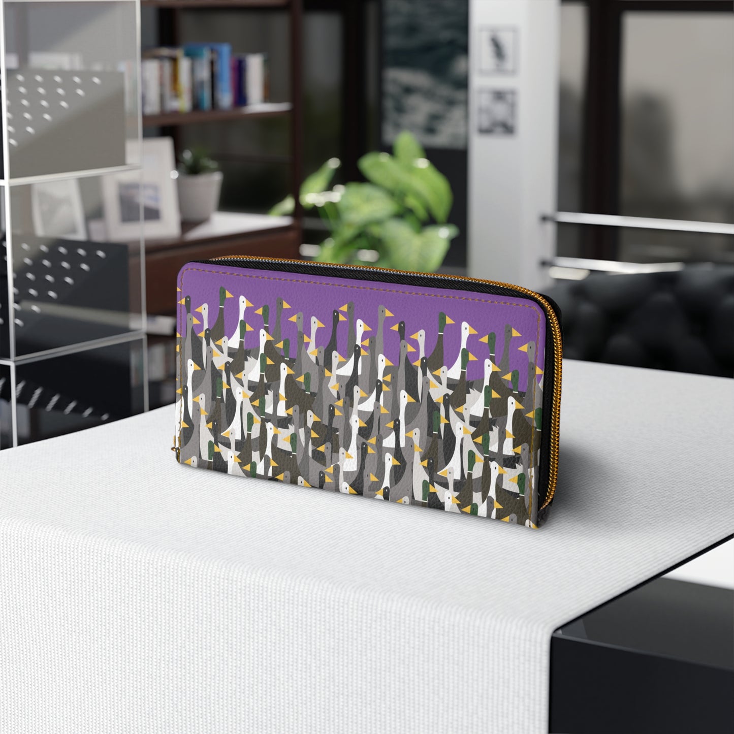 That is a LOT of ducks - Violet a014eb - Zipper Wallet