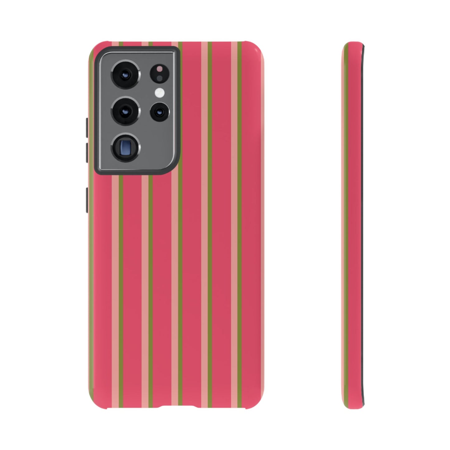 Pink and green stripes - Tough Cases