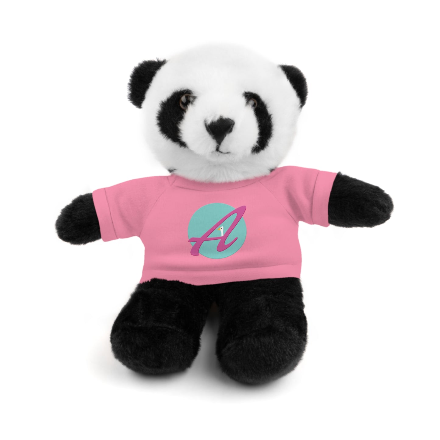 Monogram - A - Pink - Stuffed Animals with Tee