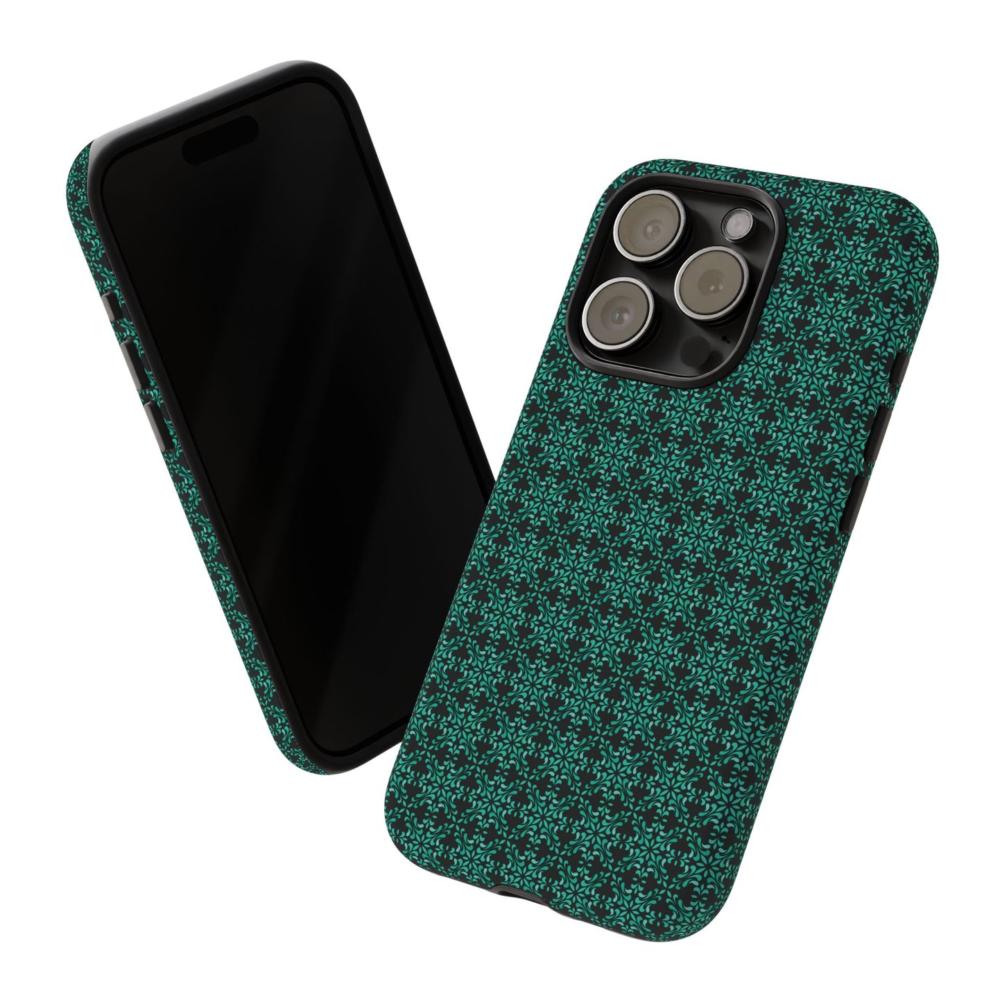 Vibrant Kaleidoscope - Turquoise - Black - Tough Cases