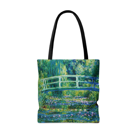 Water Lilies and Japanese Bridge -1899 - Claude Monet - Tote Bag