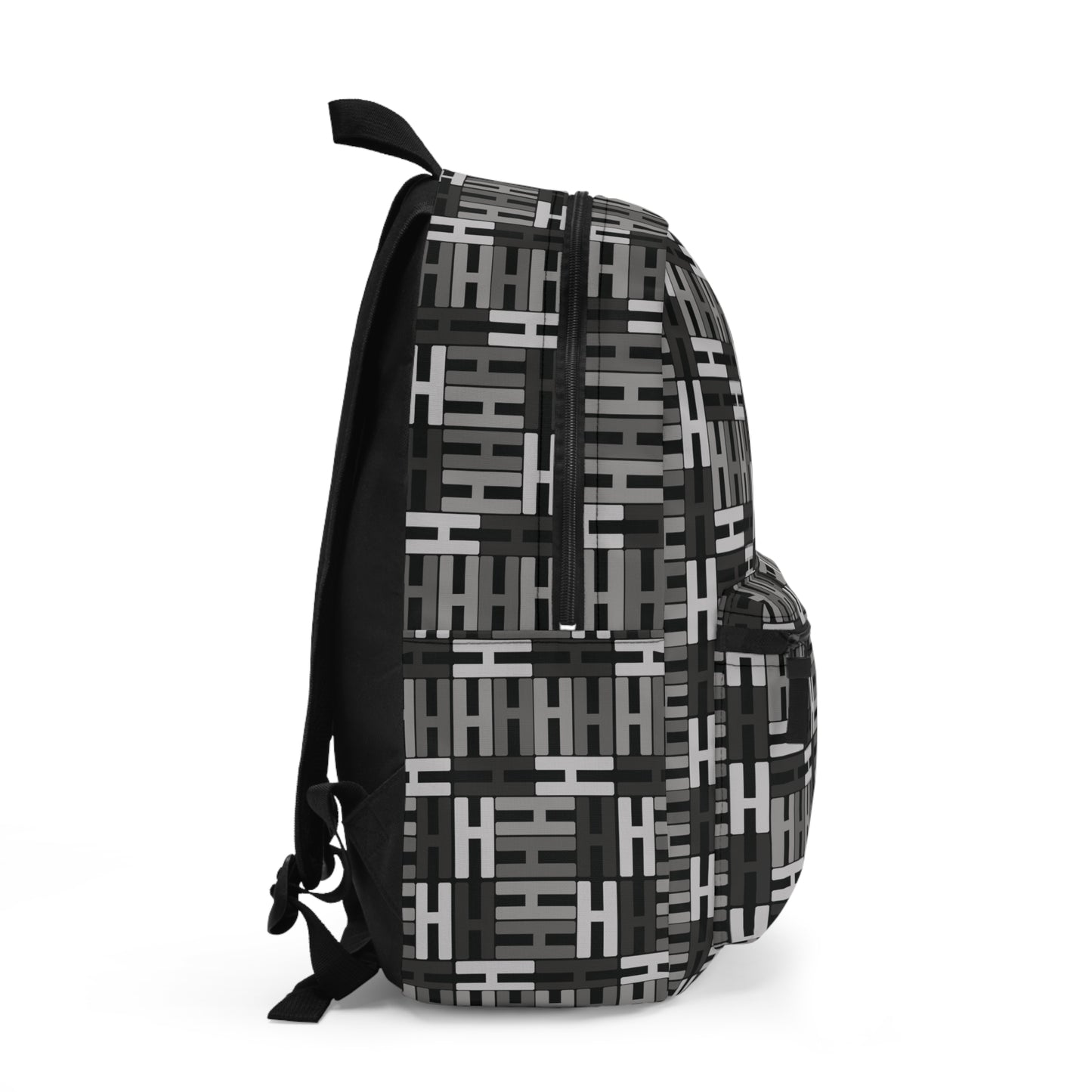 Letter Art - H - Black 000000 - Backpack