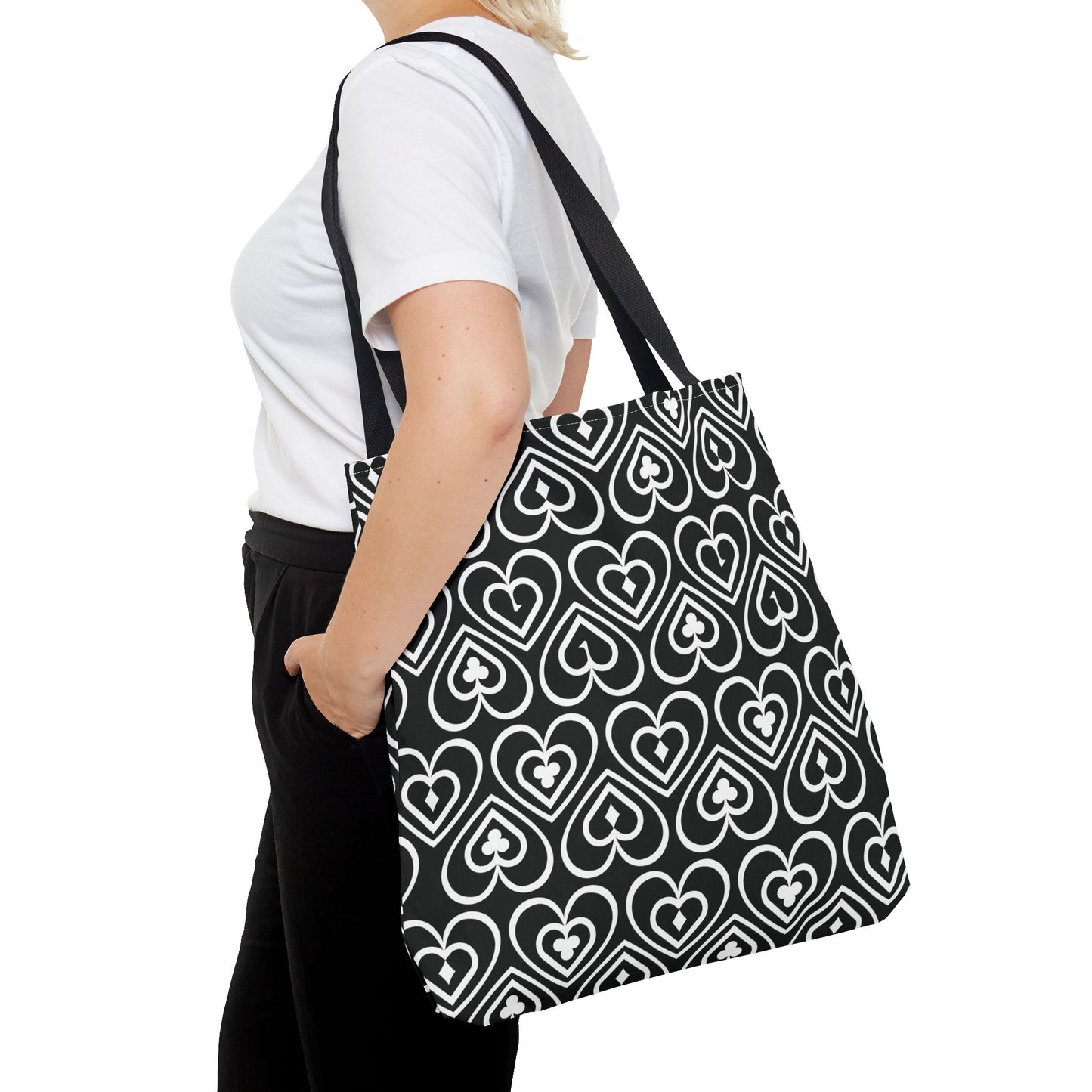 Ducks in the Deck - White - Black 000000 - Tote Bag