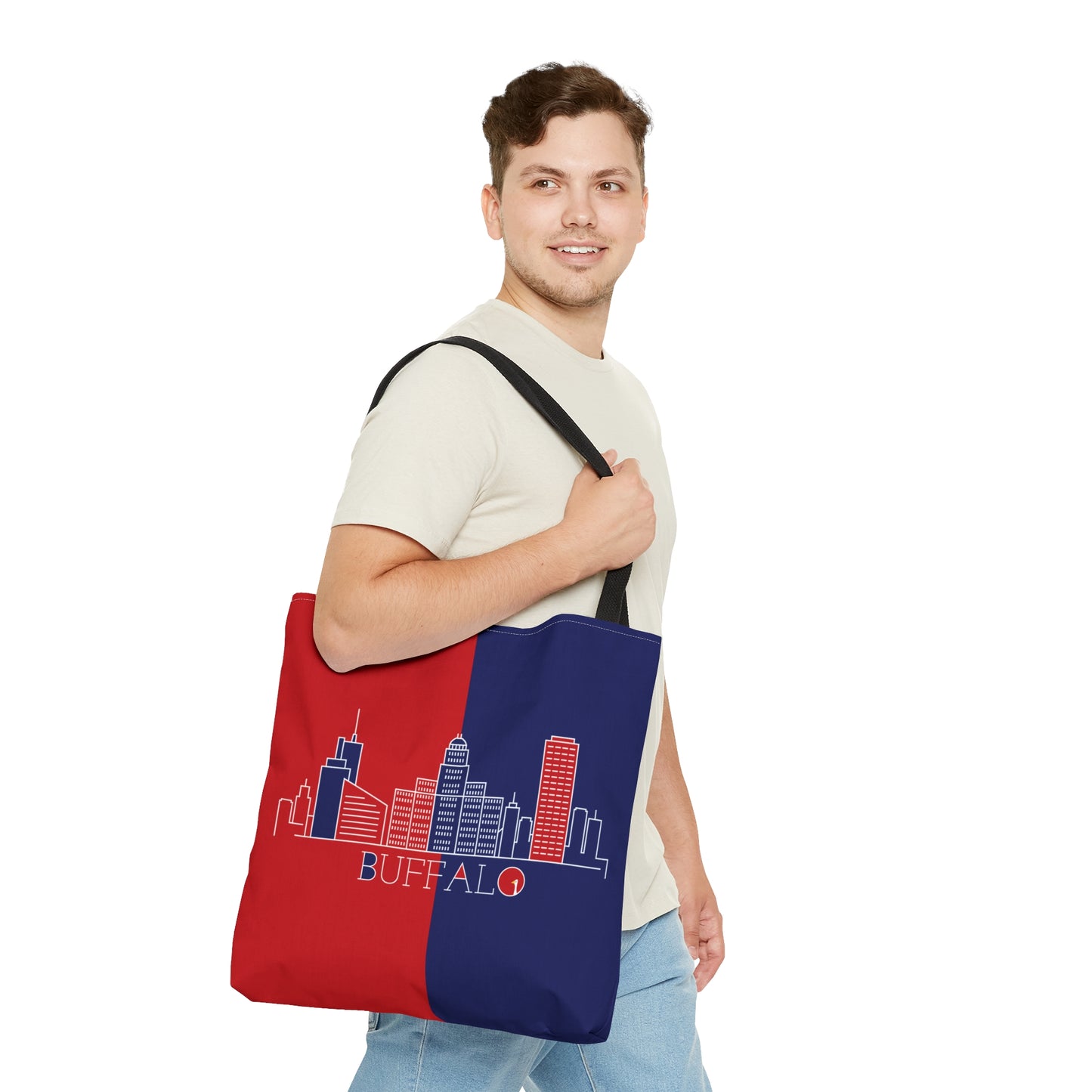 Buffalo - Red White and Blue City series - Logo - Tote Bag