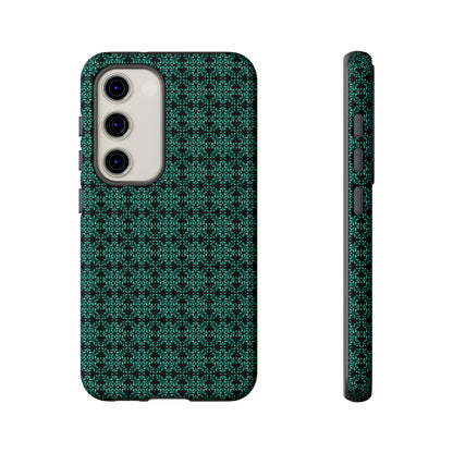 Vibrant Kaleidoscope - Turquoise - Black - Tough Cases