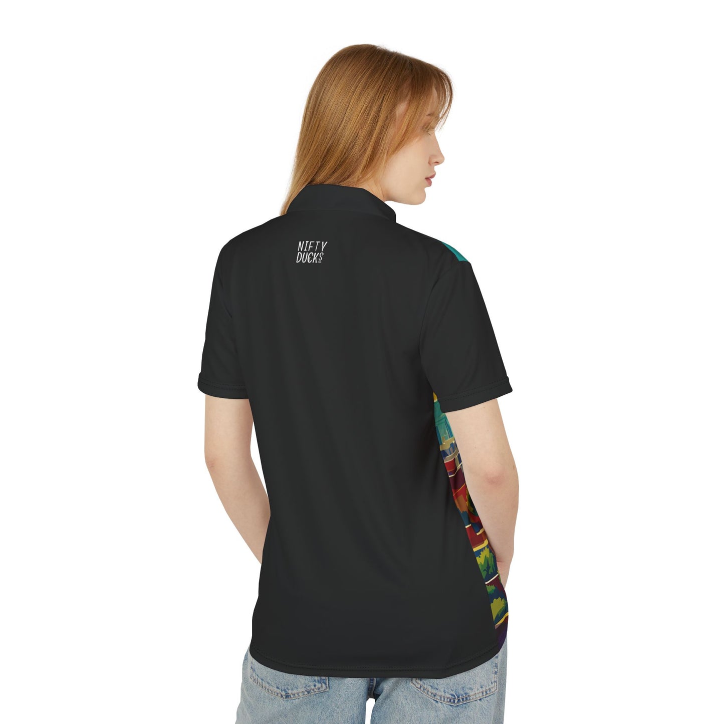 Mexico City - Black - Unisex Polo Shirt