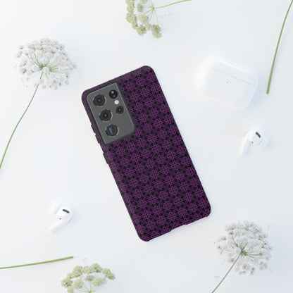 Vibrant Kaleidoscope - Purple - Black - Tough Cases