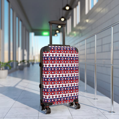 Red White and Blue Stars - Stripes - Suitcase