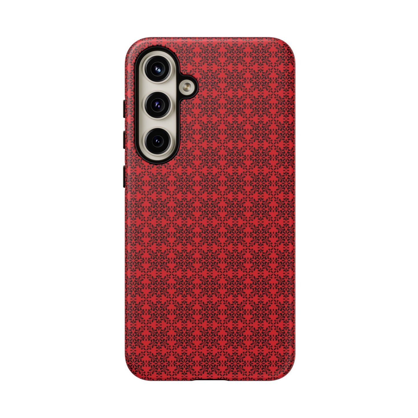 Vibrant Kaleidoscope - Black - Scarlet - Tough Cases