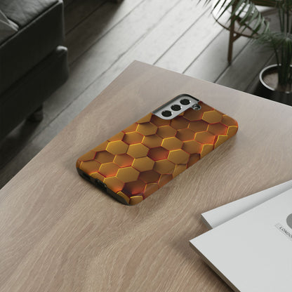 Hexagonal pattern - Gold - Tough Cases