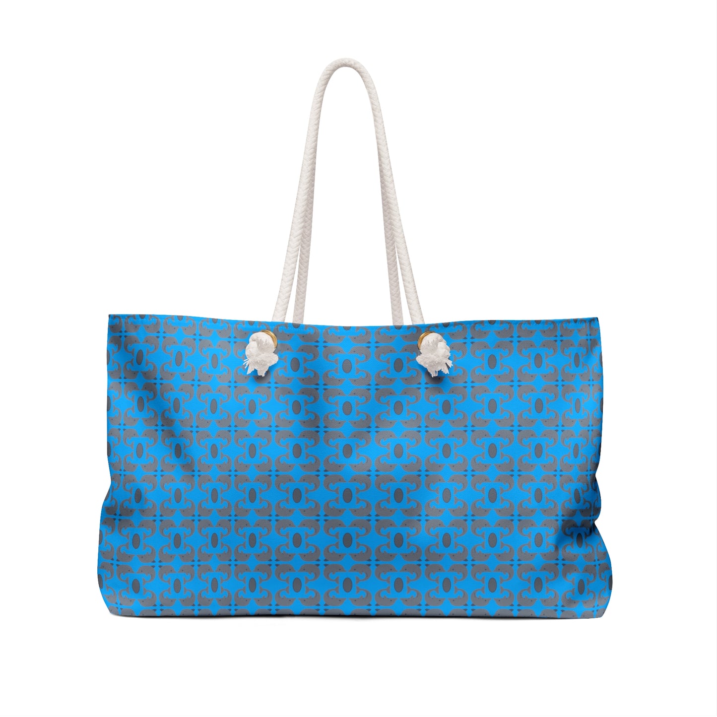 Playful Dolphins - Blue 00b3ff - Weekender Bag