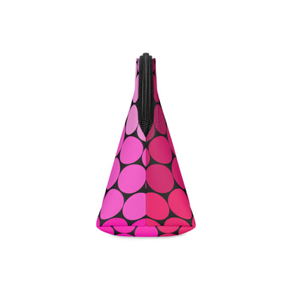Variations on a Pink Rose - black 000000 - Makeup Bag