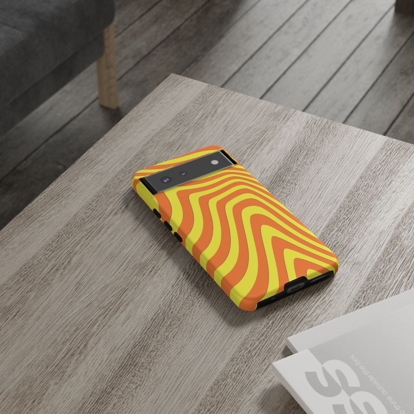 Retro wavy - Yellow and Orange - Tough Cases