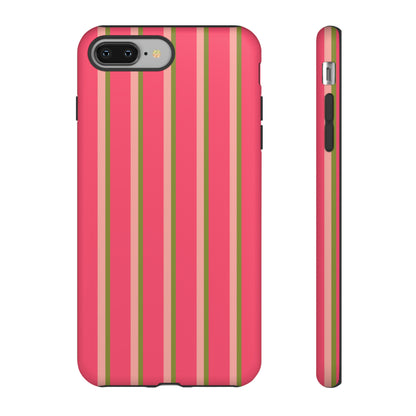 Pink and green stripes - Tough Cases