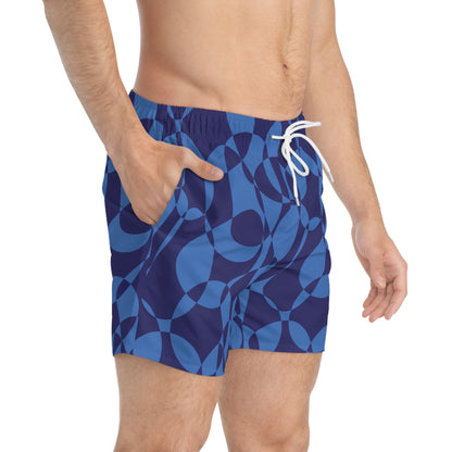 Sapphire Swirl - Azure - Swim Trunks