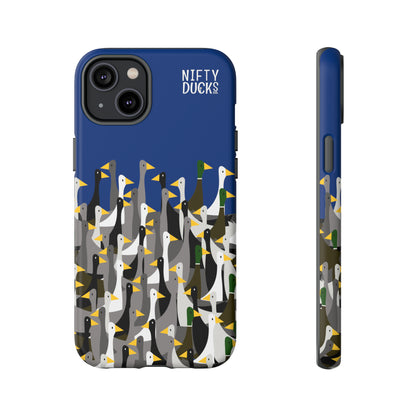 That is a LOT of ducks - Logo - Blue 003377 - Tough Cases