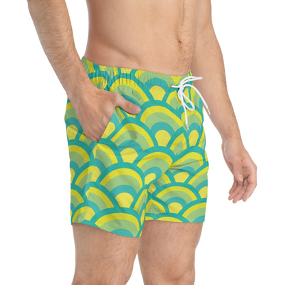 Green Sunrise - Swim Trunks