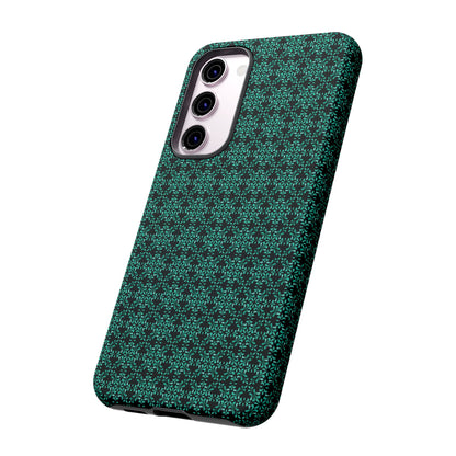 Vibrant Kaleidoscope - Turquoise - Black - Tough Cases