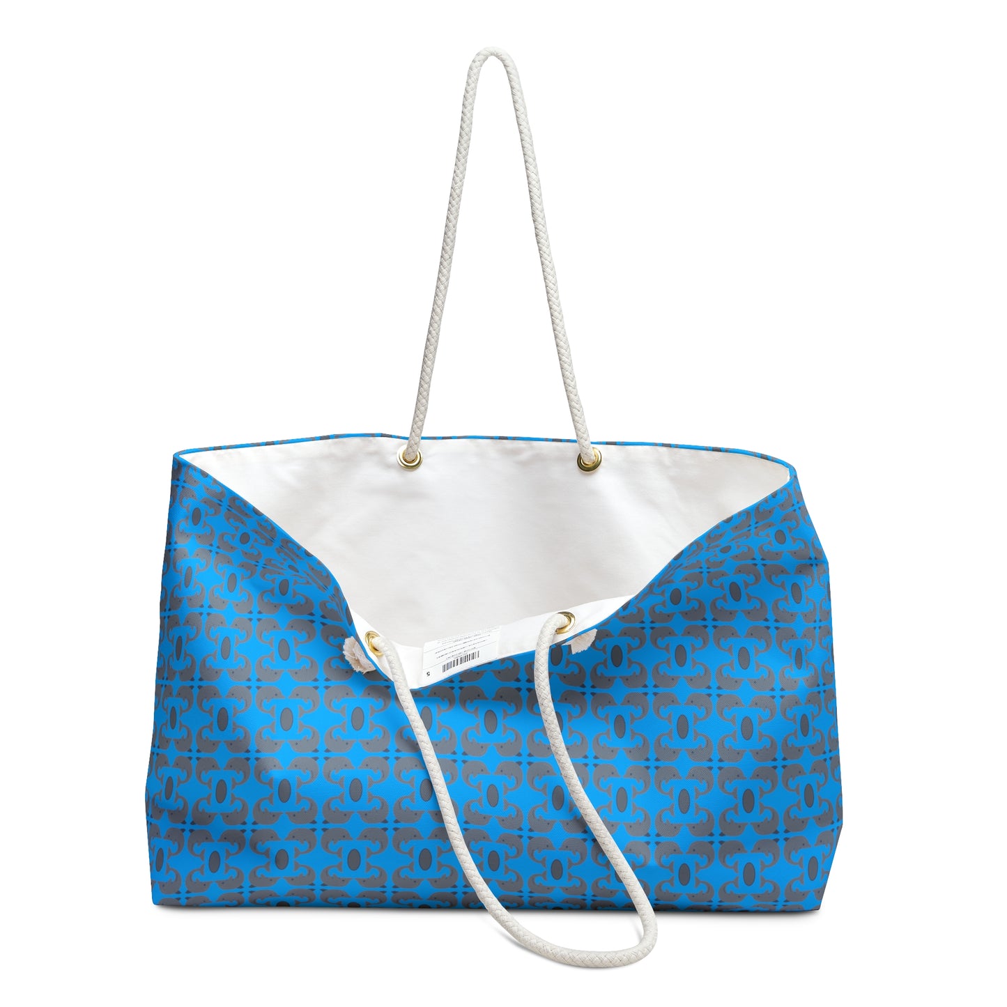 Playful Dolphins - Blue 00b3ff - Weekender Bag