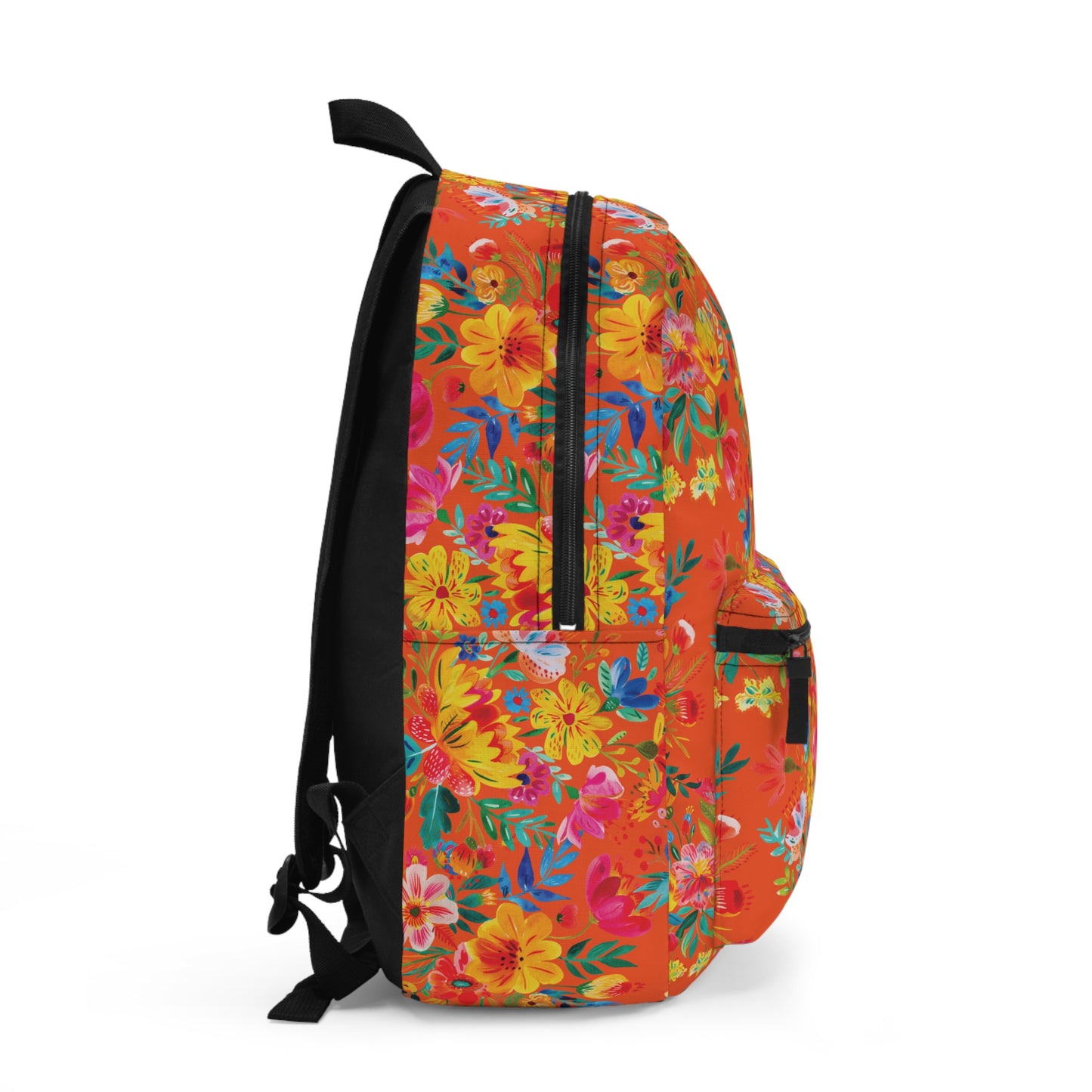 Bright Bold Watercolor Flowers - Orange FE5000 - Backpack