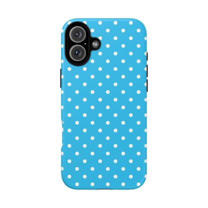 White dots on blue - Tough Cases