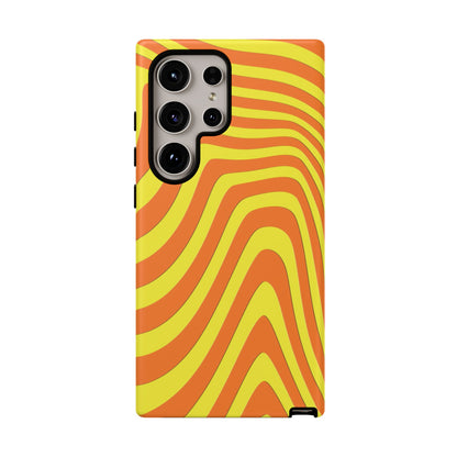 Retro wavy - Yellow and Orange - Tough Cases