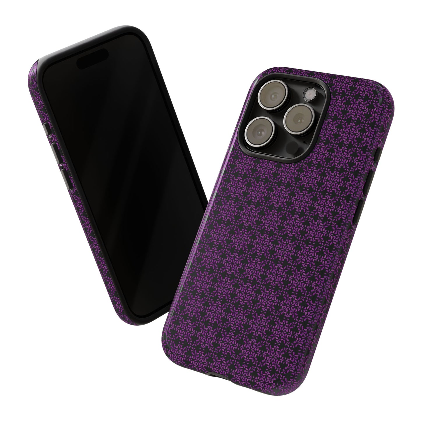 Vibrant Kaleidoscope - Purple - Black - Tough Cases