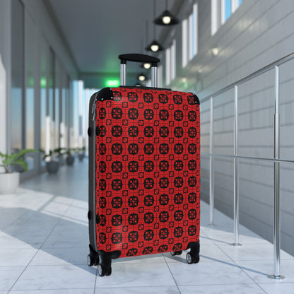 Letter Art - B - Red - Black 000000 - Suitcase