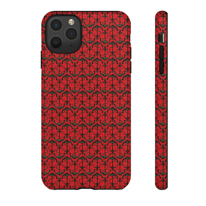 Anchors Away - Black Gray - Scarlet de0000 - Tough Cases