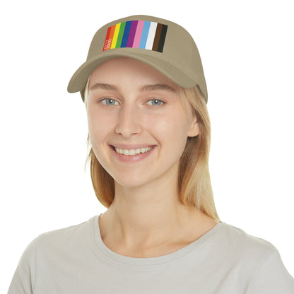 Nifty Ducks Co. Logo2 - Pride colors - Low Profile Baseball Cap