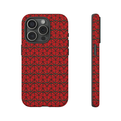 Anchors Away - Black Gray - Scarlet de0000 - Tough Cases