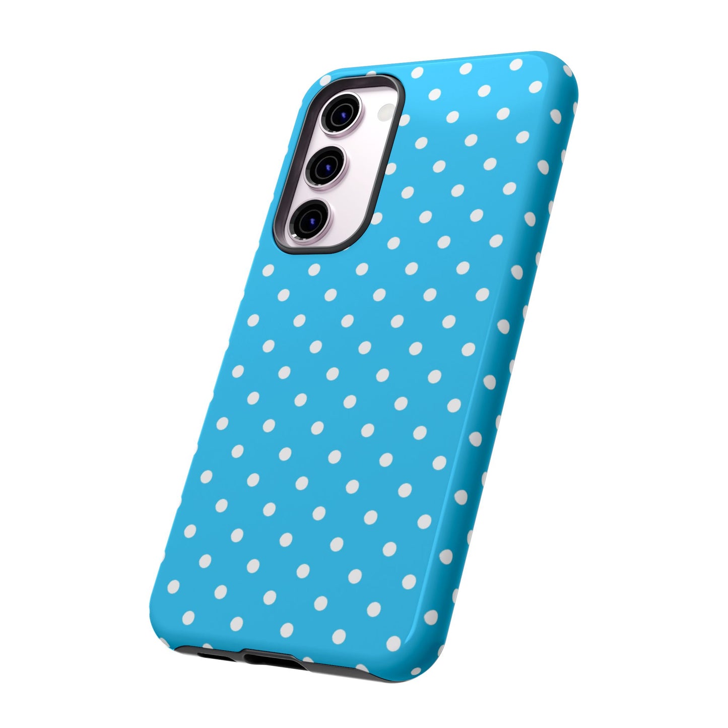 White dots on blue - Tough Cases