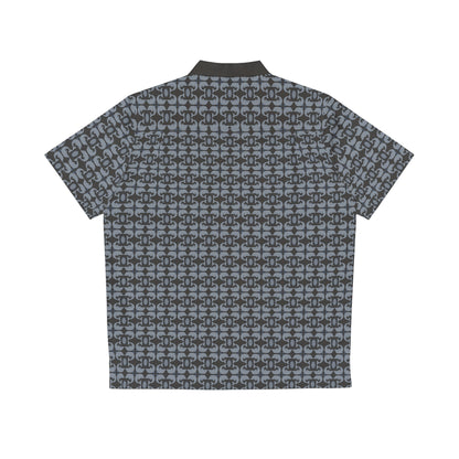 Playful Dolphins - Black 000000 - Men's Hawaiian Shirt