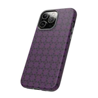 Vibrant Kaleidoscope - Purple - Black - Tough Cases