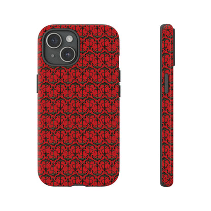 Anchors Away - Black Gray - Scarlet de0000 - Tough Cases