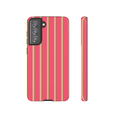 Pink and green stripes - Tough Cases