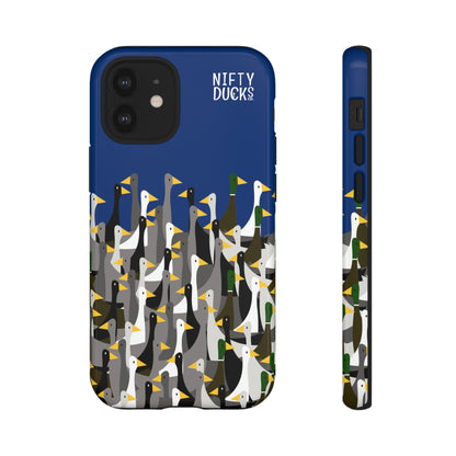 That is a LOT of ducks - Logo - Blue 003377 - Tough Cases