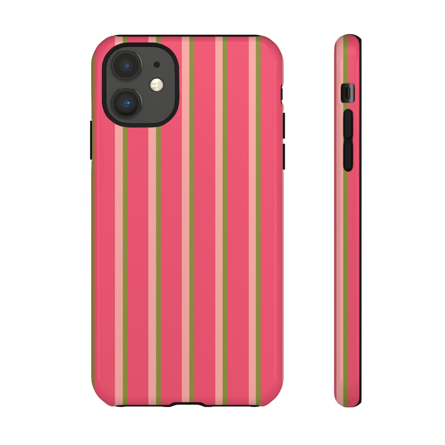 Pink and green stripes - Tough Cases