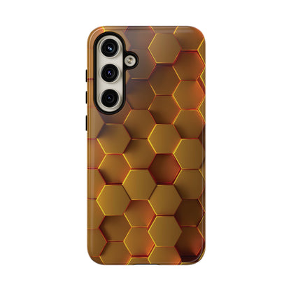 Hexagonal pattern - Gold - Tough Cases