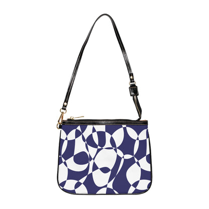 Sapphire Swirl - White - Small Shoulder Bag