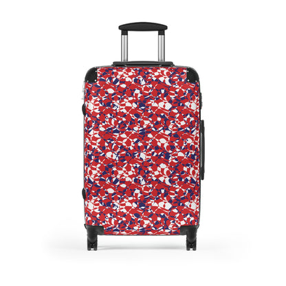 Scarlet Symphony gets together with Sapphire Swirl - White - Suitcases