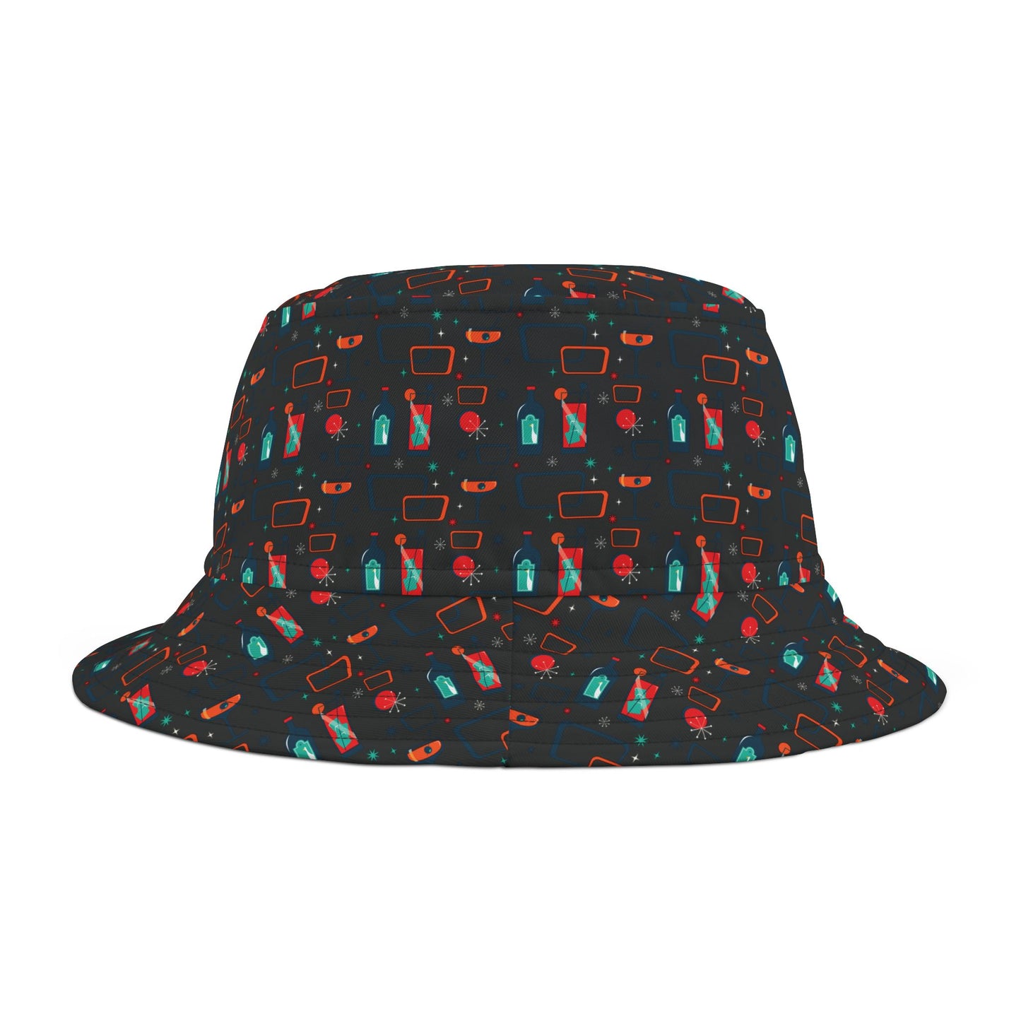 Cocktail Time - Black 000000 - Bucket Hat