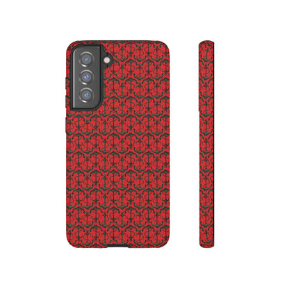 Anchors Away - Black Gray - Scarlet de0000 - Tough Cases