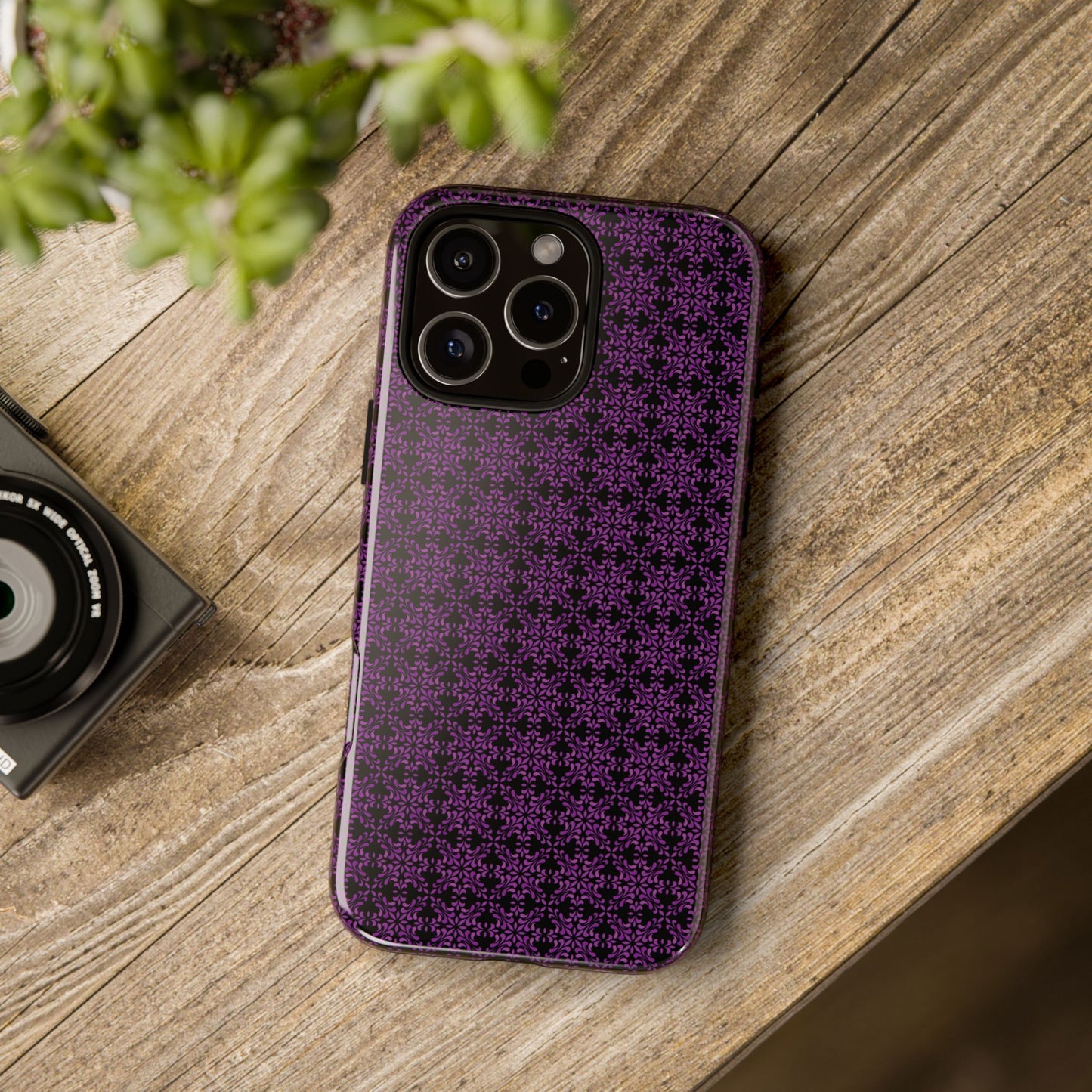 Vibrant Kaleidoscope - Purple - Black - Tough Cases